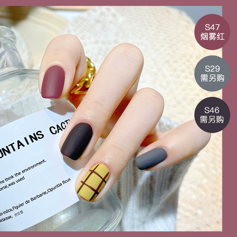 2023 new nail polish spring and summer color water-based frosted nail polish, non-peelable, baked and naturally dried, available for pregnant women 