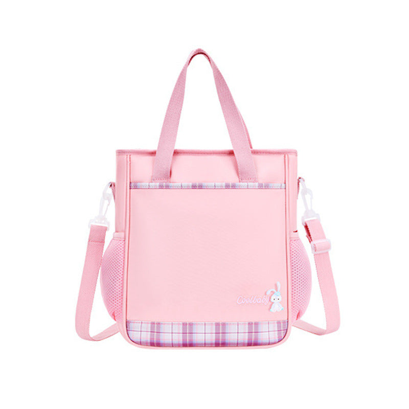 2023 new student Messenger portable portable large-capacity girls one-shoulder children's tutoring bag pupils wholesale 