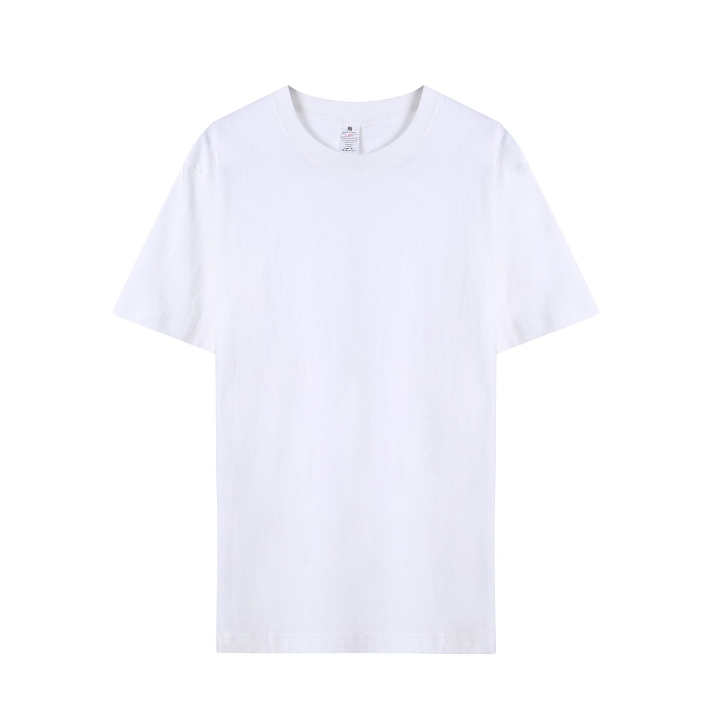 Japanese pure cotton solid color short-sleeved T-shirt men's and women's bottoming shirt white body shirt large size pure black long-sleeved men's half-sleeved t-shirt 