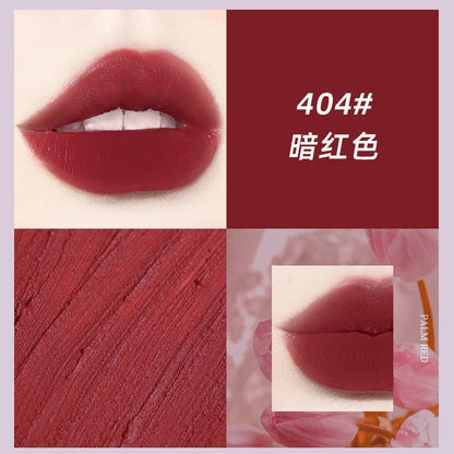 NOVO ချစ်စရာ Mist lip glaze matte matte ရေစိုခံ non-fading non-stick non-stick ခွက် အမျိုးသမီး ကျောင်းသားများ တတ်နိုင်သော high-end whitening 