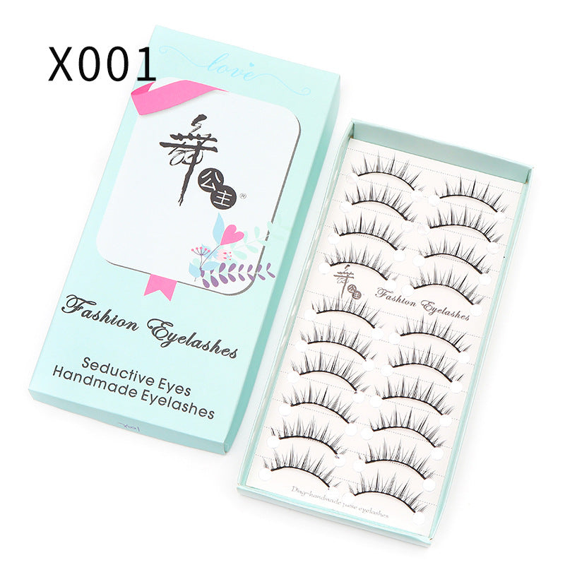 Little Devil Eyelashes DINGSEN Factory False Eyelashes 10 Pairs Internet Celebrity Thick Comic Eyelashes 