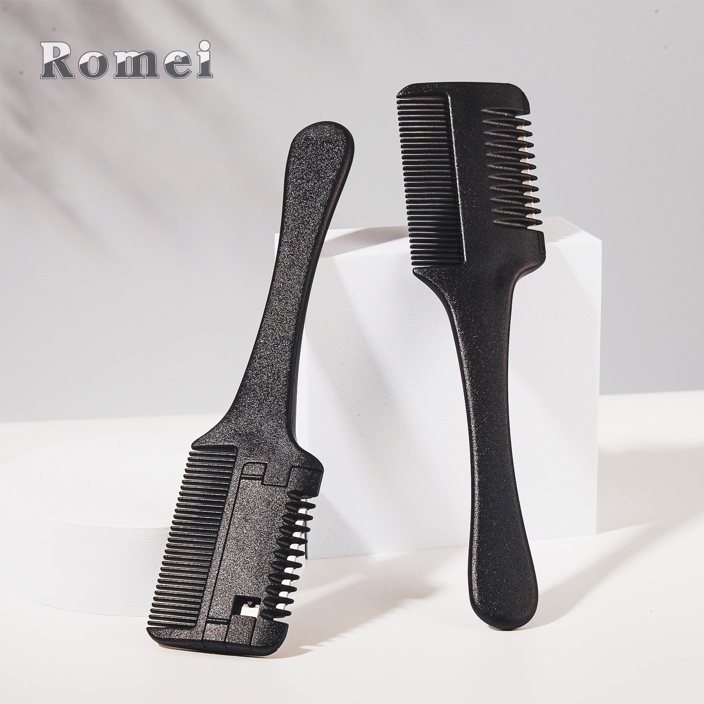 Hairdressing tool dual-purpose hair shaving comb, hair thinning portable hair shaving knife, stainless steel blade hair shaving comb 