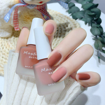 2023 new nail polish spring and summer color water-based frosted nail polish, non-peelable, baked and naturally dried, available for pregnant women 