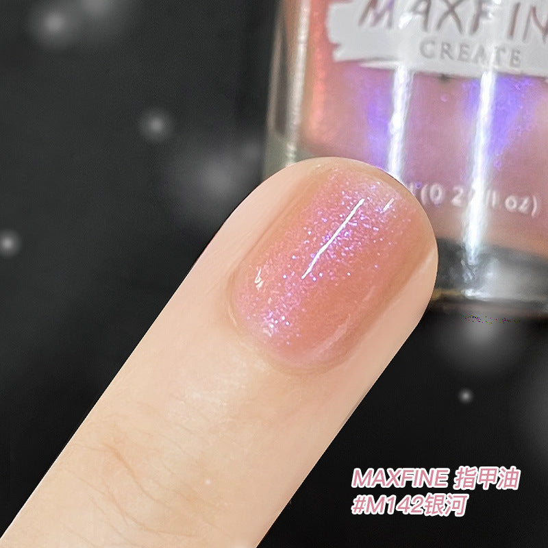 Maxfine water-based nail polish can be peeled off without baking, naturally quick-drying, not easy to fade, long-lasting and bright, one piece drop shipping 