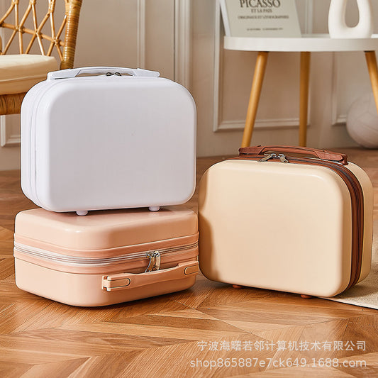 2023 souvenir 14-inch suitcase mother box holiday children's suitcase small gift box makeup luggage wholesale 