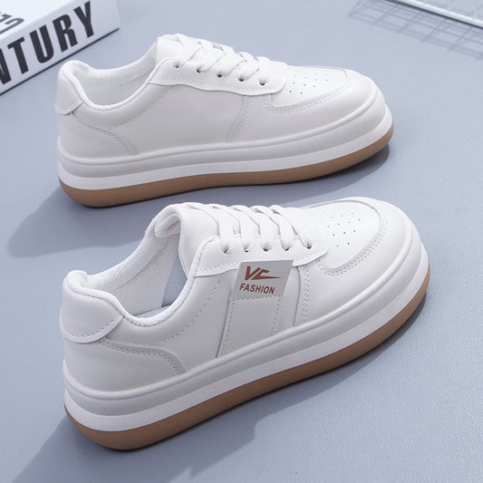 Women's shoes spring new small white shoes female students Korean version of big-toed shoes explosive style plate shoes thick-soled shoes nk7010 