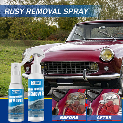 OUHOE Car Iron Powder Rust Removal Spray Anti-Rust Remover Decontamination Rust Remover Car Supplies သန့်ရှင်းရေးသုံးပစ္စည်းများ 