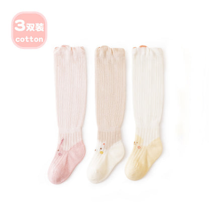 Baby socks summer over-the-knee stockings mesh socks thin anti-mosquito socks type a baby socks newborn loose mouth 