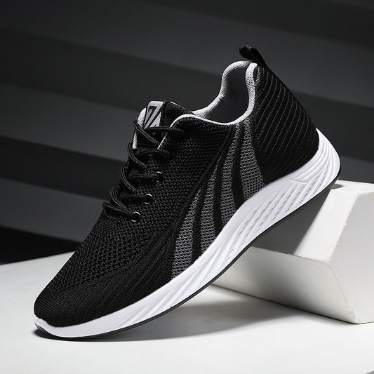 Shoes men's 2023 new trendy men's shoes Korean version soft bottom running shoes men's casual breathable sports shoes men 