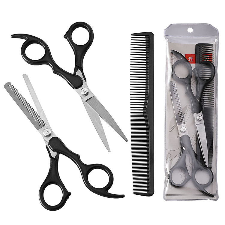 Children's stainless steel hairdressing special pet scissors full set of dental scissors flat scissors hairdressing tools barber scissors set 