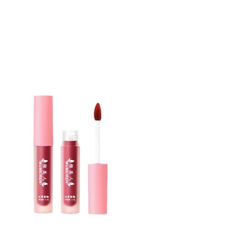 Small batch of spot lip glaze does not stick to the cup and does not fade lip mud student party cheap velvet matte whitening lipstick 