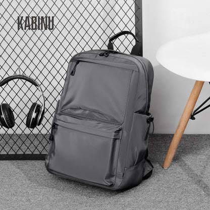 Kabinu Casual Backpack 2021 New Solid Color Washed Business Commuting Travel Computer Bag Student School Bag 