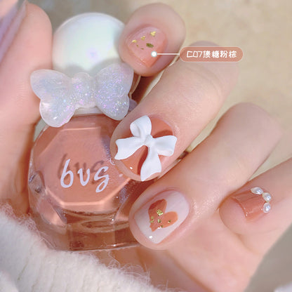 BVG small diamond nail polish no baking quick drying water-based tearable multi-color whitening nail polish spot one piece delivery 