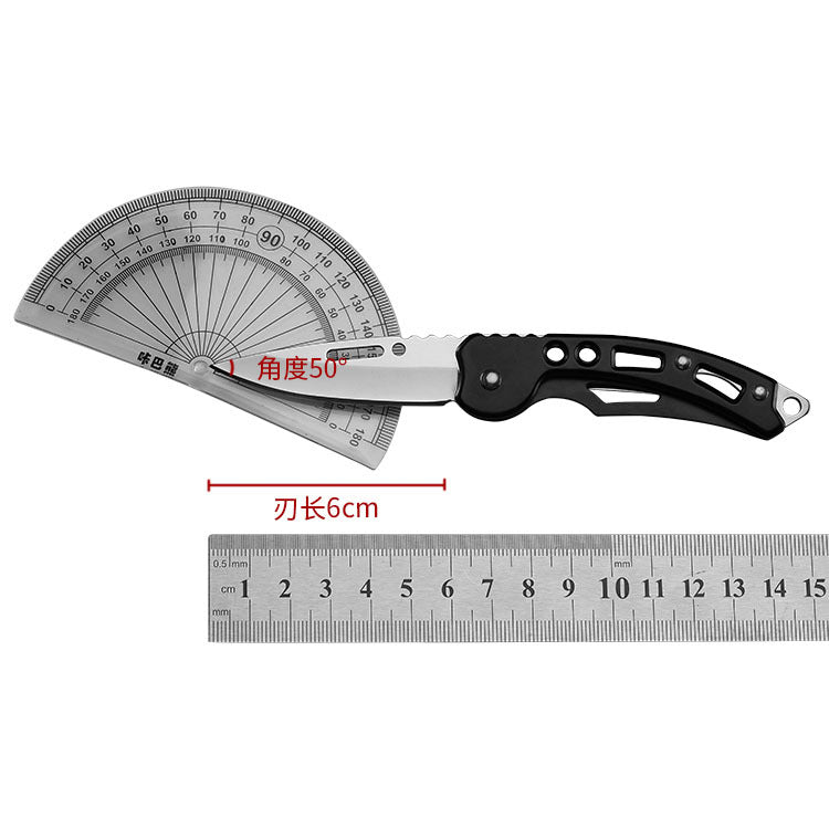 Outdoor mini field folding knife stainless steel self-defense camping knife portable fruit key knife 