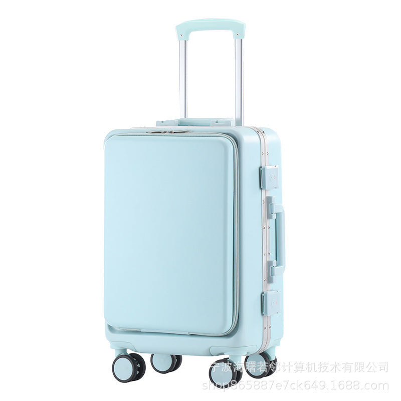 Student trolley suitcase women's front opening cover universal wheel side opening cover 26 inches men's and women's boarding luggage suitcase men's 