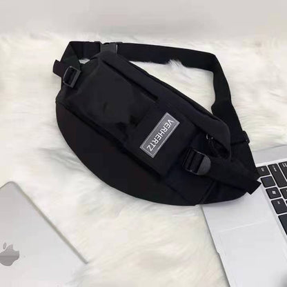 Ins trendy brand chest bag men's casual Japanese one-shoulder small backpack female student trend Messenger bag 2022 new waist bag 