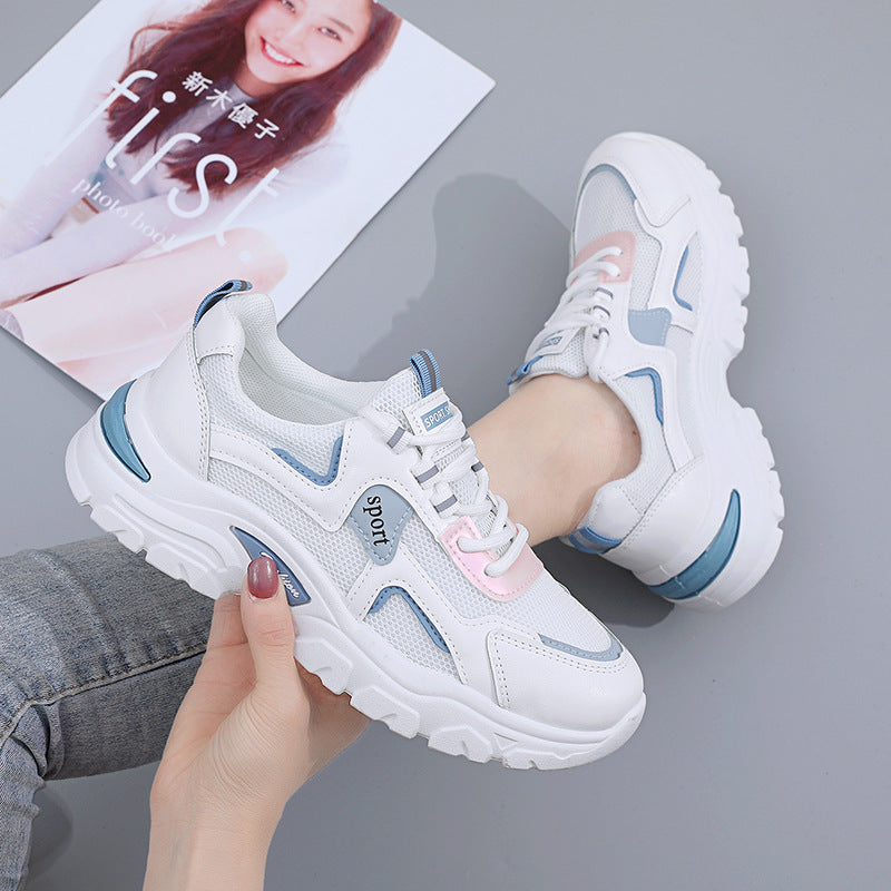 2023 new Korean version of daddy shoes women's spring and summer women's shoes breathable casual all-match ins tide high-value sports shoes