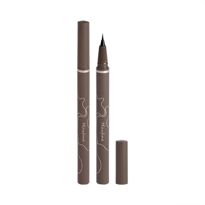 Maxfine ultra-fine eyeliner waterproof, non-smudge makeup, sweat-proof, quick-drying, long-lasting brown eyebrow pen wholesale 