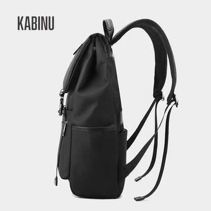 Kabinu new backpack Oxford cloth solid color business commuter backpack computer backpack middle school student bag 