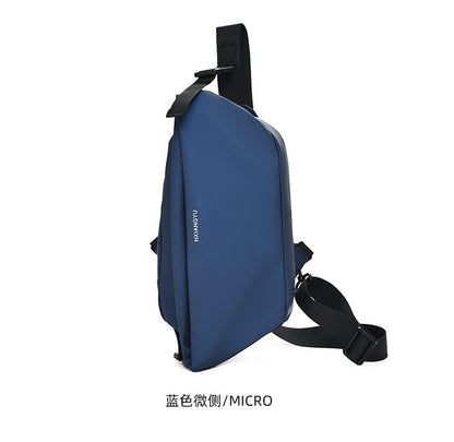 New trendy casual crossbody chest bag large capacity outdoor sports crossbody bag waterproof shoulder bag cross-border straight hair 