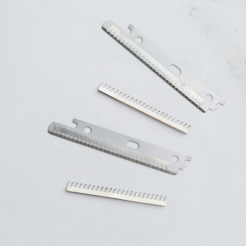 Capsule pack of 10 pieces, replacement eyebrow trimming blade, platinum stainless steel eyebrow razor, sharp, photo studio special makeup manufacturer