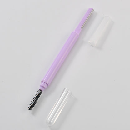 Luomei's new two-ended straight-handled eyelash comb eyebrow trimmer novice with protective cover multi-functional eyelash brush eyebrow trimmer 