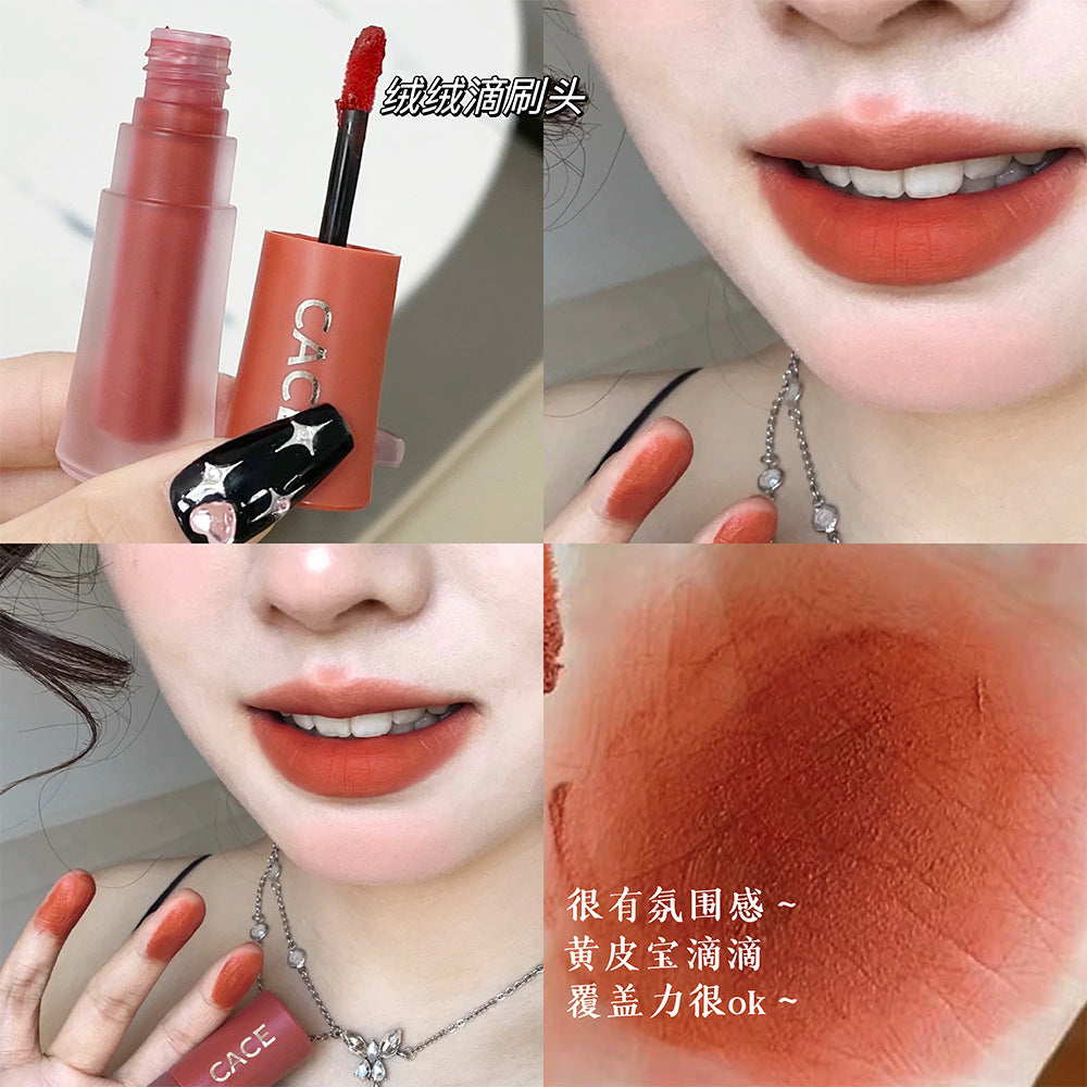 CACE pure matte lip mud velvet color whitening lip glaze light and versatile makeup wholesale internet celebrity live broadcast 