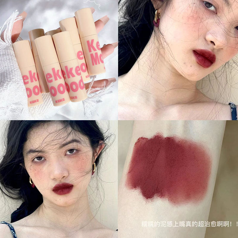 KeKeMood mousse velvet lip mud matte matte velvet whitening lip gloss student affordable non-fading lip glaze 