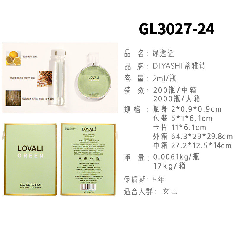 Vietnamese perfume sample Nair perfume women's perfume men's perfume wholesale card perfume q version trial pack 2 