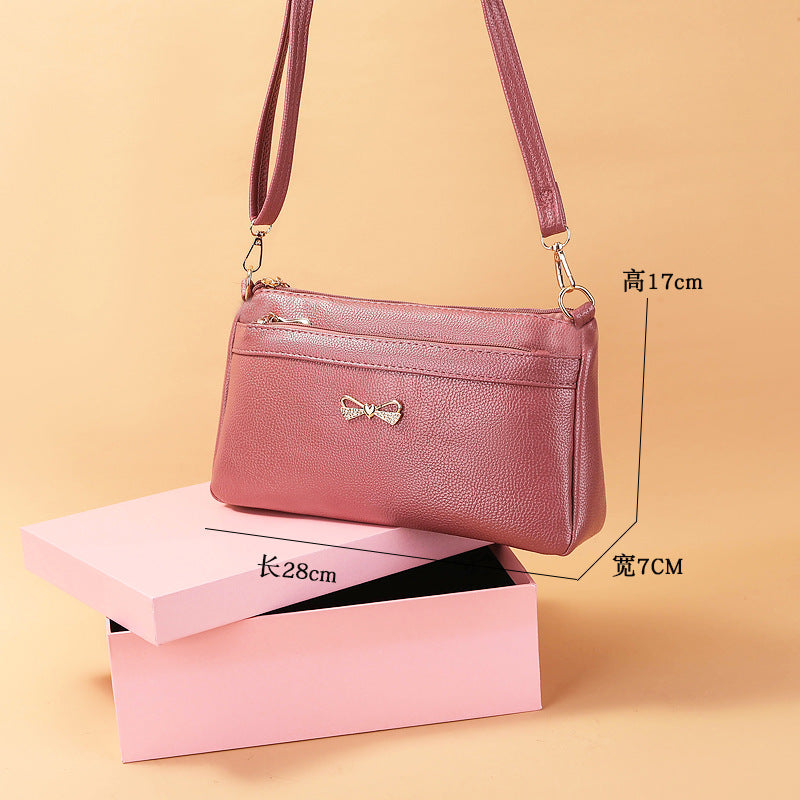 Bag new female 2023 wholesale summer large-capacity ladies shoulder bag casual simple middle-aged mother Messenger bag 