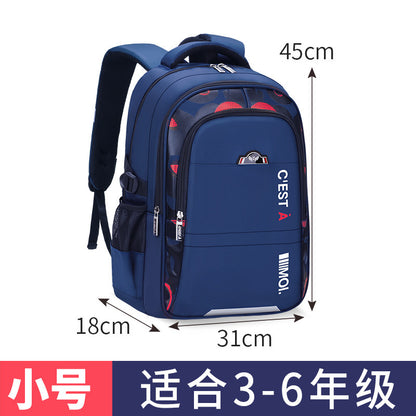 Cross-border ridge protection girls reduce the burden of the first grade waterproof printing Logo backpack girls children primary school schoolbags wholesale 