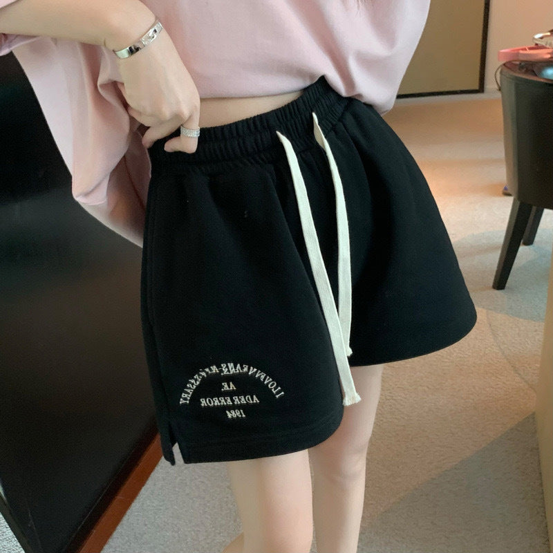 2023 ADER new shorts 1984 embroidery letters loose drawstring couple shorts men and women casual shorts 