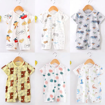 2023 New Baby Onesies မွေးကင်းစ Rompers အင်္ကျီပါးလွှာသောကြိုး နို့စို့ကလေးအဝတ်အစား ကလေးအဝတ်အစားများ 