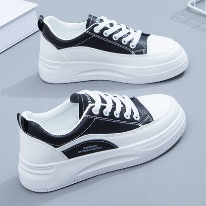 Small white shoes women's 2021 spring new board shoes women's shoes color matching flat shoes female students Korean version QR661 