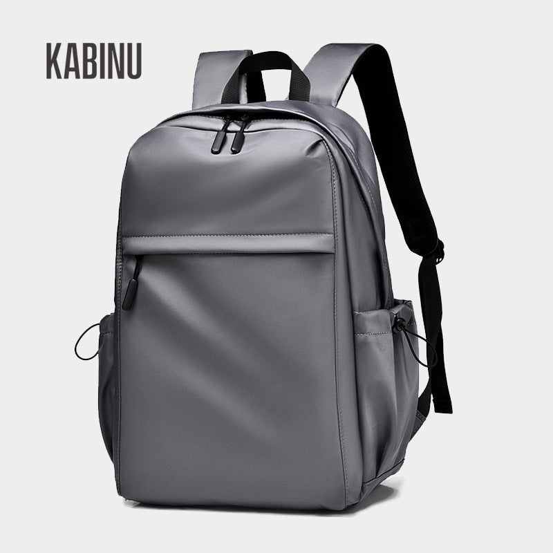 Kabinu casual backpack bag solid color Oxford cloth backpack water-repellent work computer bag middle school student school bag 