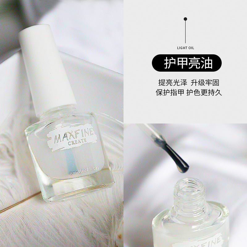 Maxfine water-based nail polish can be peeled off without baking, naturally quick-drying, not easy to fade, long-lasting and bright, one piece drop shipping 