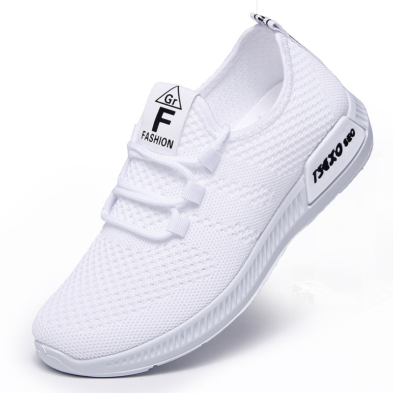 Shoes women's 2023 new foreign trade women's shoes flying woven single shoes soft bottom breathable shoes casual sports shoes women 