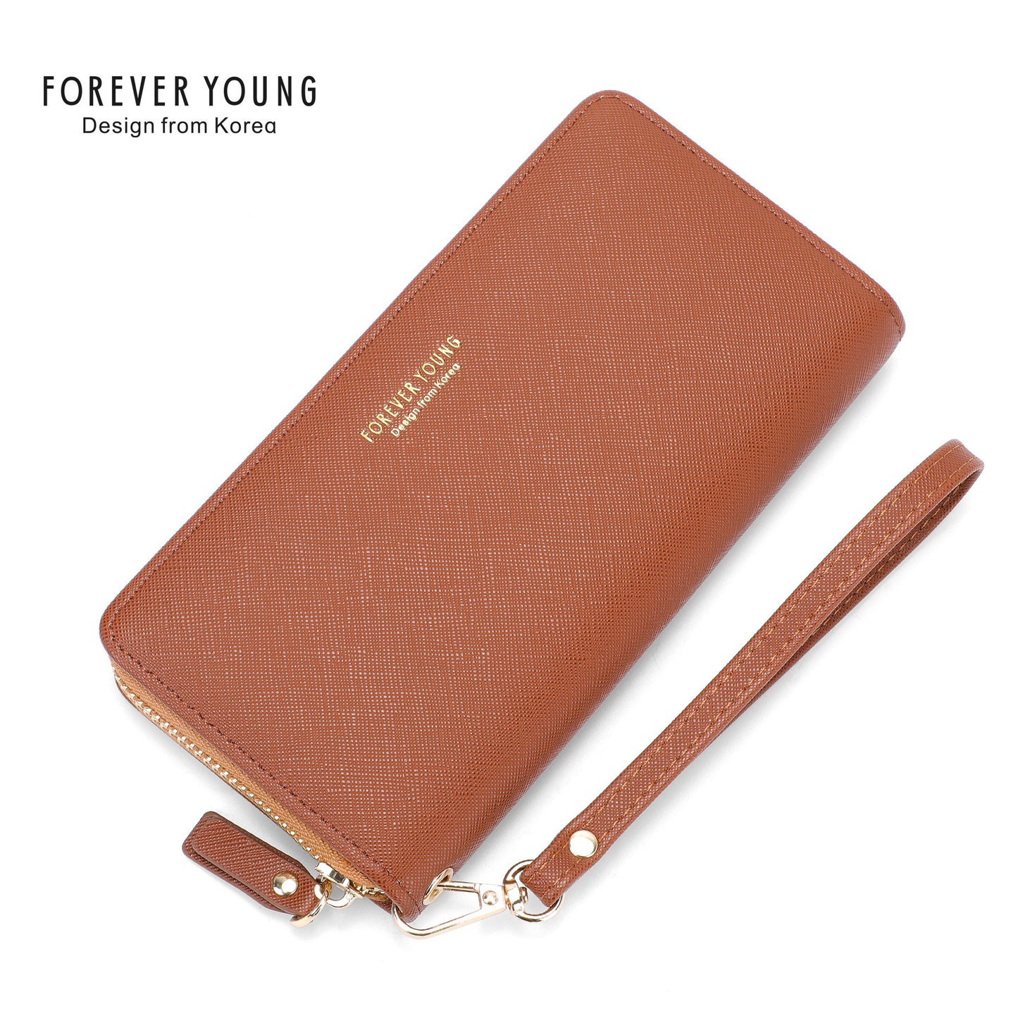 Forever Young Wallet Feminine Clutch Versatile Fashion Long Mobile Phone Wallet Anti-Scratch Wallet 