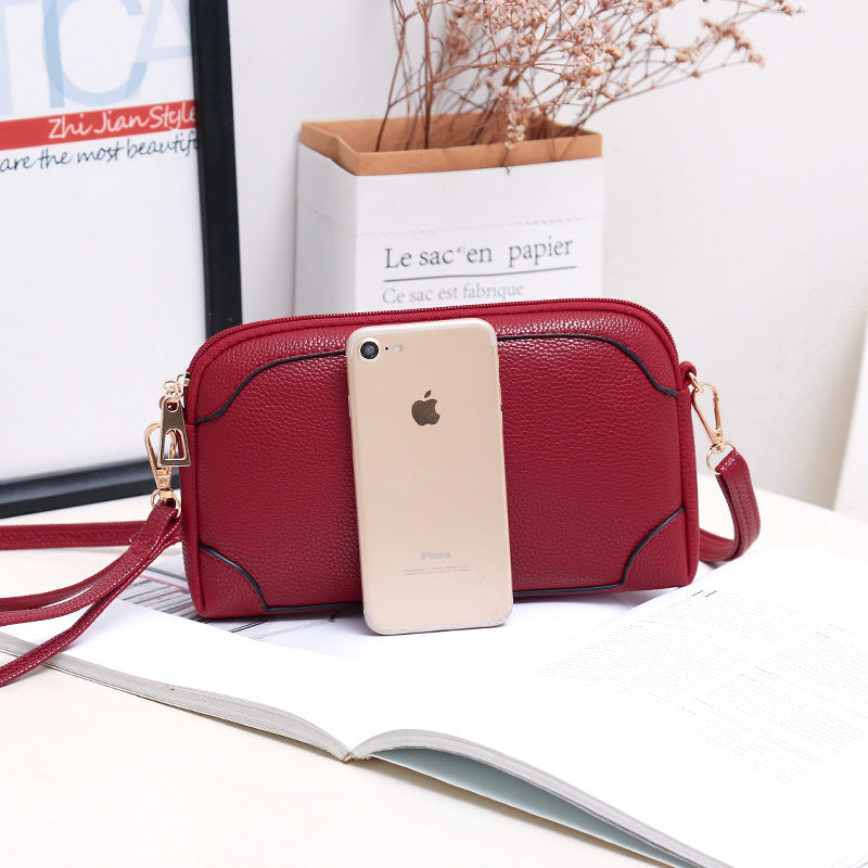 Guangzhou 2023 new women's diagonal bag casual middle-aged mother bag solid color large capacity shoulder bag shopping small bag 