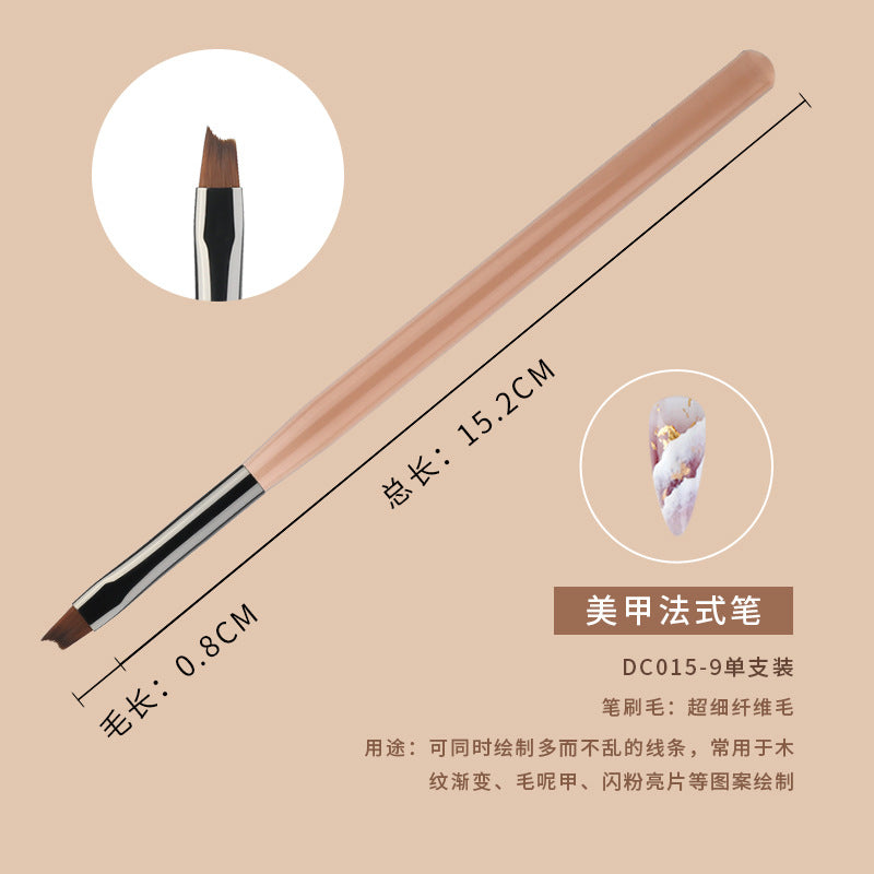 Japanese manicure pen brush set sweep pen double-ended construction pen light therapy painted line pen gradient pen wholesale