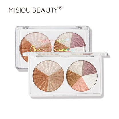 MISIOU BEAUTY cross-border high-gloss blush all-in-one palette pearlescent brightening 