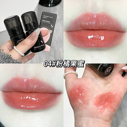 Sensory Party new sweet and cool mirror lip glaze Xiaohongshu affordable student lipstick light makeup lip gloss makeup 