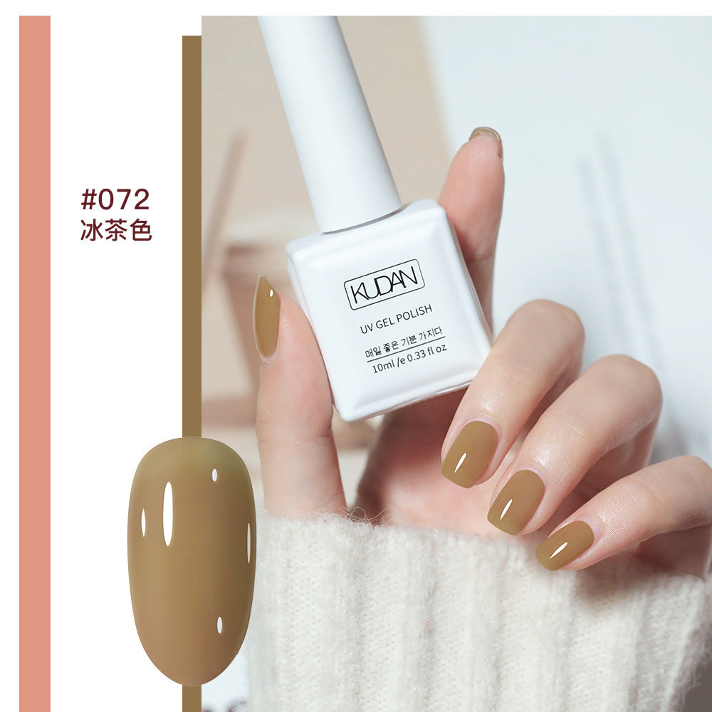 2023 New Style Nail Polish Gel No Odor Ice Transparent Nude Color Transparent Long-lasting Quick-Drying Nail Polish Manicure Nail Polish Gel Wholesale 