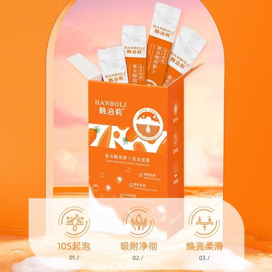 Hanboli Complex Sour Carrot Foam Mask Deep Cleansing Smear Mud Mask