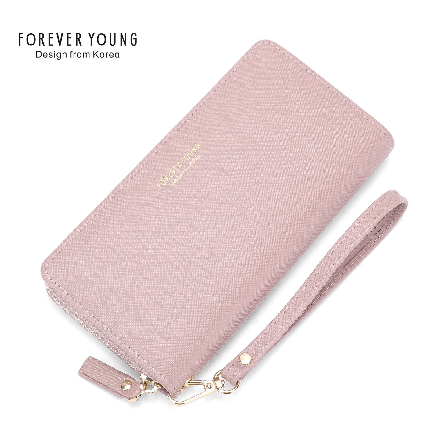 Forever Young Wallet Feminine Clutch Versatile Fashion Long Mobile Phone Wallet Anti-Scratch Wallet 