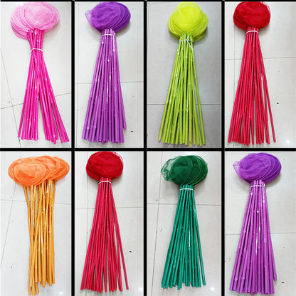 Stall Bamboo Pole Cheat Net Children's Fishing Net Pocket Small Goldfish Net Insect Net Butterfly Net Street Stall Toy Shrimp Net