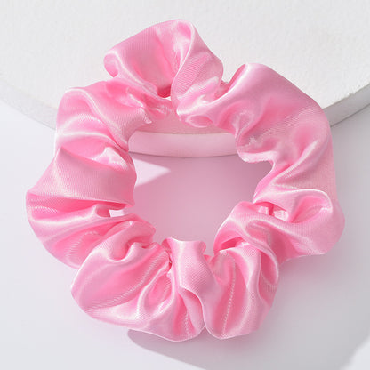 Factory direct sales Amazon cross-border hot-selling large intestine hair band with solid color hair tied with ponytail and large intestine hair band 