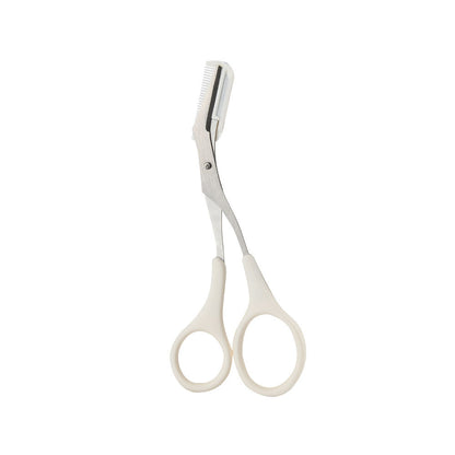 Korean stainless steel eyebrow trimming scissors with small eyebrow comb, eyebrow scissors, beauty tools for eyebrow trimming 