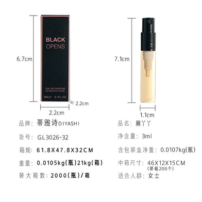 Internet celebrity with the same fragrance 3ml trial perfume women's perfume q version test tube perfume sample wholesale replacement for big-name perfume 