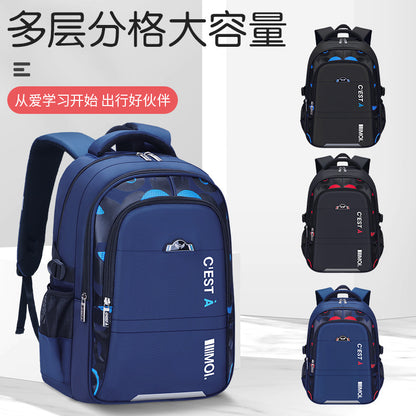 Cross-border ridge protection girls reduce the burden of the first grade waterproof printing Logo backpack girls children primary school schoolbags wholesale 